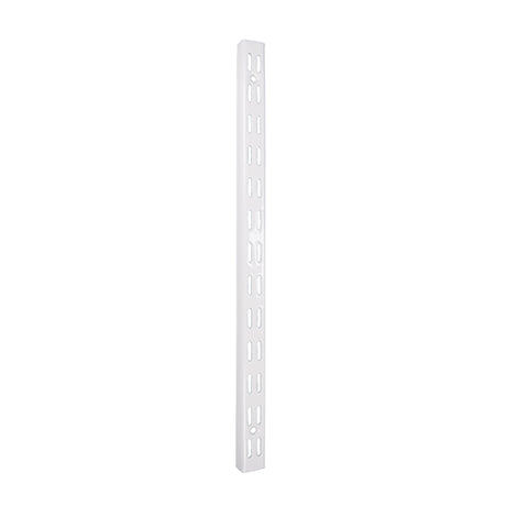 This is an image showing TIMCO Twin Slot Upright - White - 430mm - 10 Pieces Box available from T.H Wiggans Ironmongery in Kendal, quick delivery at discounted prices.