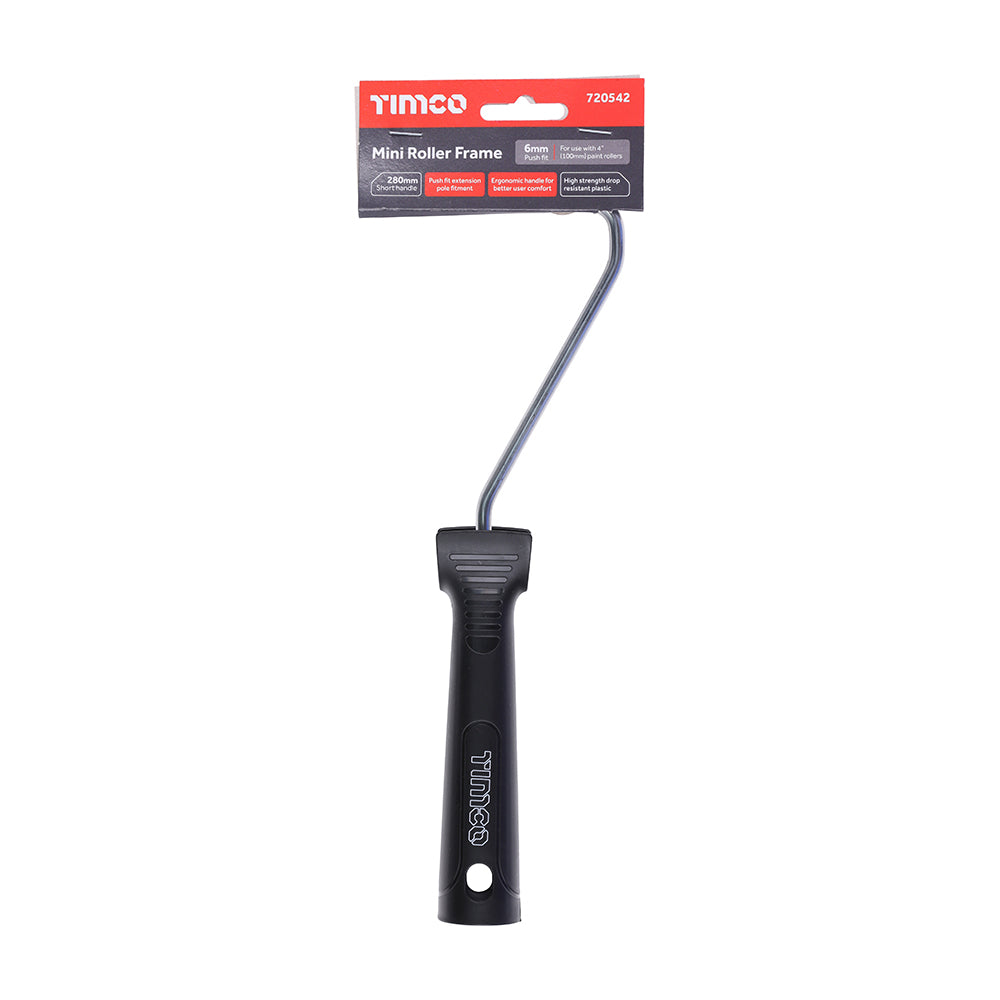 This is an image showing TIMCO Mini Roller Frame - Short - 4 x 11" - 1 Each Header Card available from T.H Wiggans Ironmongery in Kendal, quick delivery at discounted prices.