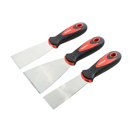 This is an image showing TIMCO Decorators Knives Set - 3pcs - 3 Pieces Box available from T.H Wiggans Ironmongery in Kendal, quick delivery at discounted prices.