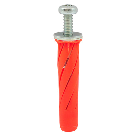 This is an image showing TIMCO Stella Fixings - TX - Pan - Red - M5 x 80 - 4 Pieces TIMpac available from T.H Wiggans Ironmongery in Kendal, quick delivery at discounted prices.