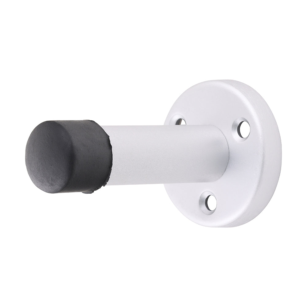 This is an image showing TIMCO Projection Door Stop - Satin Anodised Aluminium - 70mm - 1 Each Bag available from T.H Wiggans Ironmongery in Kendal, quick delivery at discounted prices.