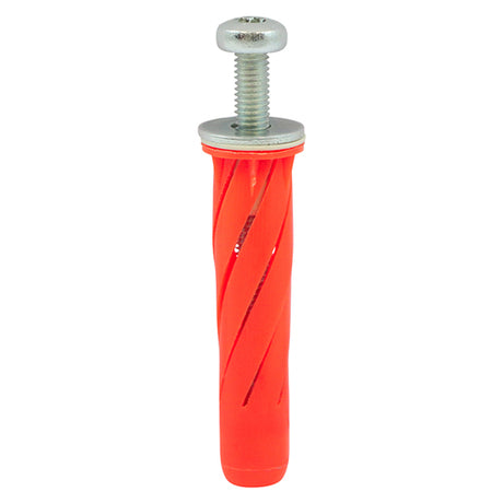 This is an image showing TIMCO Stella Fixings - TX - Pan - Red - M5 x 55 - 4 Pieces TIMpac available from T.H Wiggans Ironmongery in Kendal, quick delivery at discounted prices.