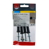 This is an image showing TIMCO Stella Fixings - TX - Pan - Black - M5 x 90 - 4 Pieces TIMpac available from T.H Wiggans Ironmongery in Kendal, quick delivery at discounted prices.