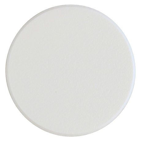 This is an image showing TIMCO Self-Adhesive Cover Caps - Trade Pack - White Matt - 13mm - 1008 Pieces Bag available from T.H Wiggans Ironmongery in Kendal, quick delivery at discounted prices.