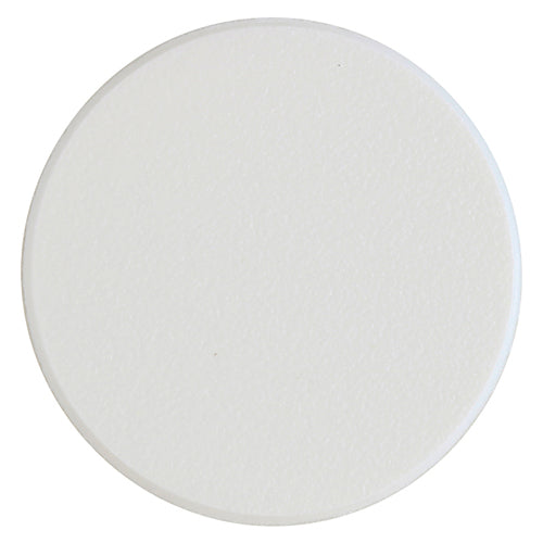 This is an image showing TIMCO Self-Adhesive Cover Caps - Trade Pack - White Matt - 13mm - 1008 Pieces Bag available from T.H Wiggans Ironmongery in Kendal, quick delivery at discounted prices.