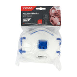 This is an image showing TIMCO FFP2 Moulded Masks with Valve - One Size - 3 Pieces Bag available from T.H Wiggans Ironmongery in Kendal, quick delivery at discounted prices.