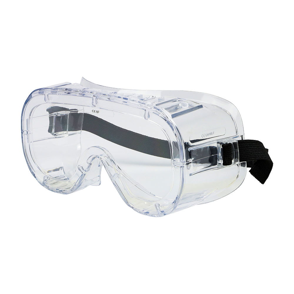 This is an image showing TIMCO Standard Safety Goggles - Clear - One Size - 1 Each Bag available from T.H Wiggans Ironmongery in Kendal, quick delivery at discounted prices.