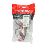 This is an image showing TIMCO Premium Safety Goggles - Clear - One Size - 1 Each Bag available from T.H Wiggans Ironmongery in Kendal, quick delivery at discounted prices.