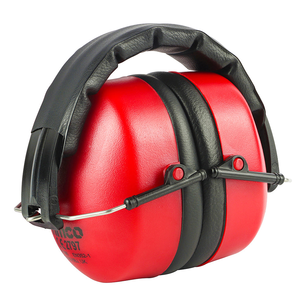 This is an image showing TIMCO Foldable Ear Defenders - 30.4dB - One Size - 1 Each Blister Pack available from T.H Wiggans Ironmongery in Kendal, quick delivery at discounted prices.