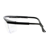 This is an image showing TIMCO Wraparound Safety Glasses - Clear - One Size - 1 Each Bag available from T.H Wiggans Ironmongery in Kendal, quick delivery at discounted prices.