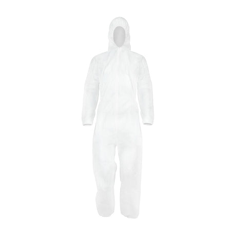 This is an image showing TIMCO General Purpose Coverall - White - Large - 1 Each Bag available from T.H Wiggans Ironmongery in Kendal, quick delivery at discounted prices.