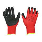 This is an image showing TIMCO Light Grip Gloves - Crinkle Latex Coated Polyester - Medium - 1 Each Backing Card available from T.H Wiggans Ironmongery in Kendal, quick delivery at discounted prices.