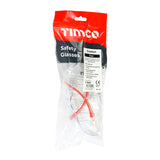 This is an image showing TIMCO Comfort Safety Glasses - Clear - One Size - 1 Each Bag available from T.H Wiggans Ironmongery in Kendal, quick delivery at discounted prices.