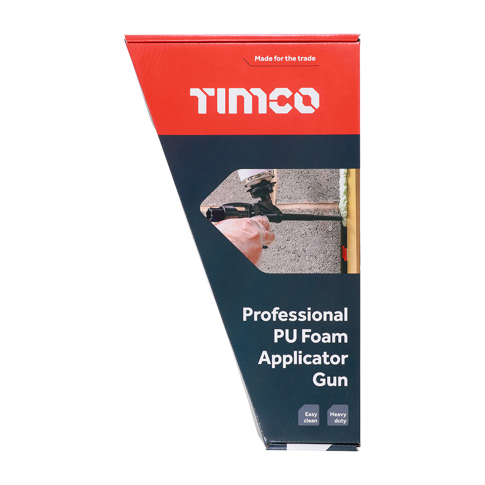 This is an image showing TIMCO Professional PU Foam Applicator Gun - 750ml & 500ml - 1 Each Box available from T.H Wiggans Ironmongery in Kendal, quick delivery at discounted prices.