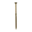 This is an image showing TIMCO C2 Clamp-Fix - TX - Double Countersunk with Ribs - Twin-Cut - Yellow - 8.0 x 150 - 50 Pieces Box available from T.H Wiggans Ironmongery in Kendal, quick delivery at discounted prices.
