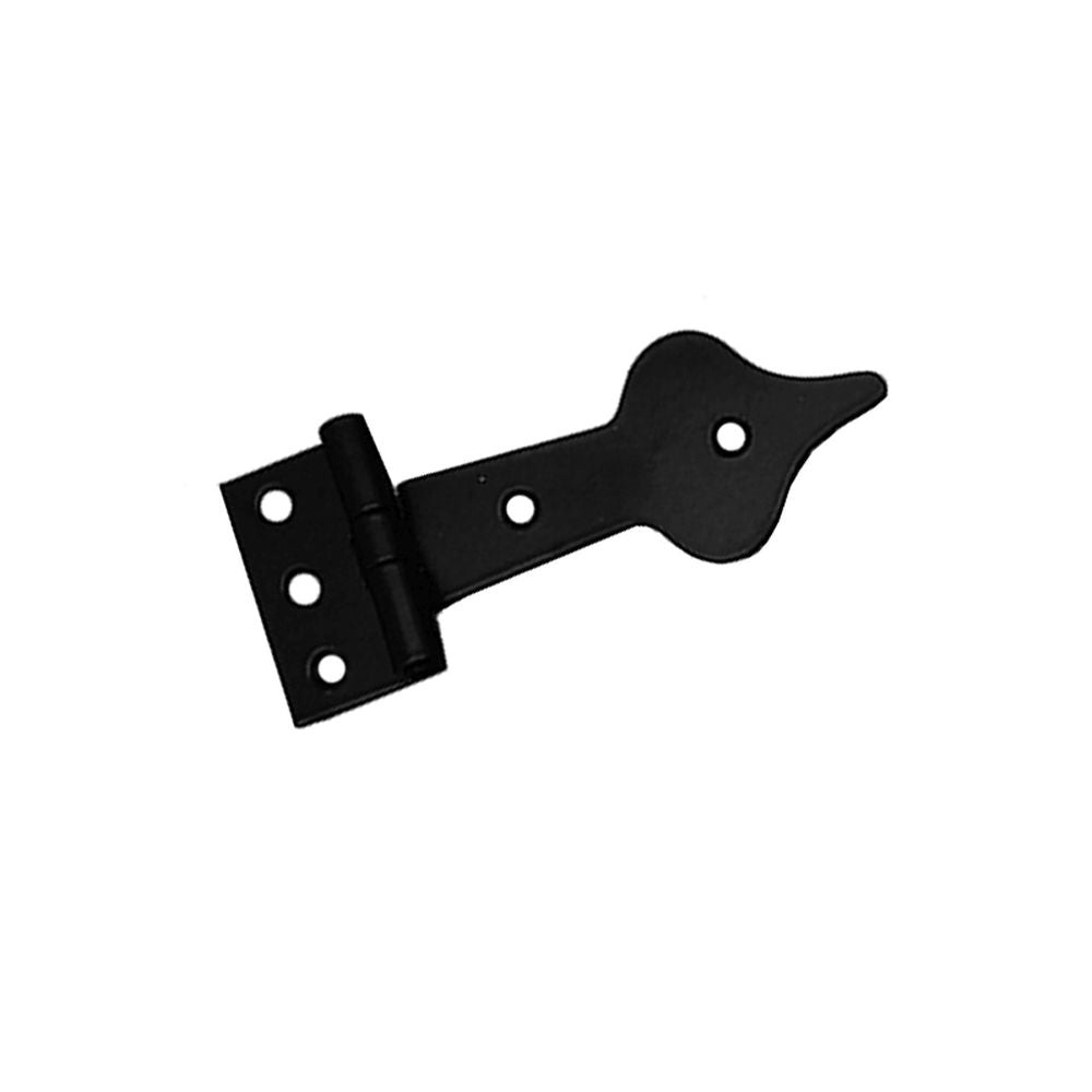 This is an image of Spira Brass - Spearhead Hinge Black available to order from T.H Wiggans Architectural Ironmongery in Kendal, quick delivery and discounted prices.