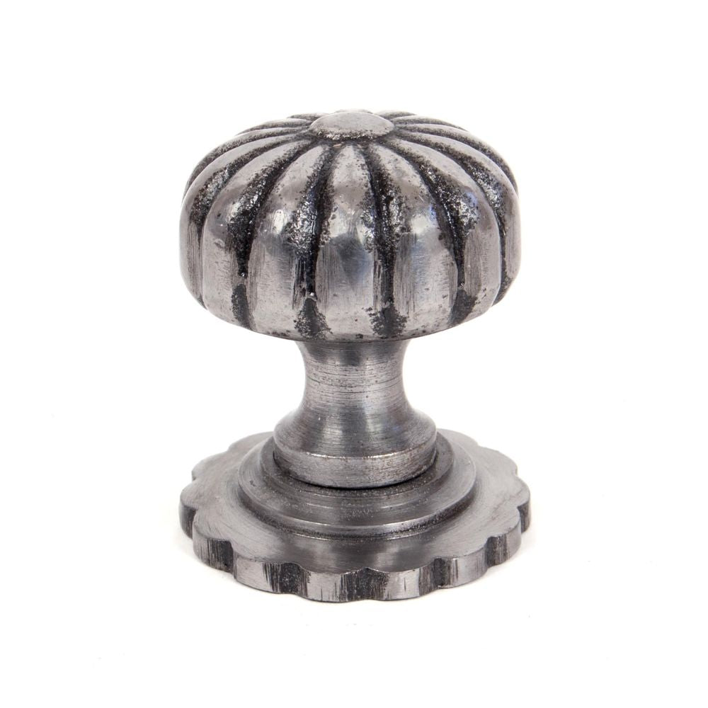 This is an image showing From The Anvil - Natural Smooth Flower Cabinet Knob - Small available from T.H Wiggans Architectural Ironmongery in Kendal, quick delivery and discounted prices