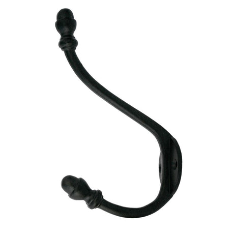 This is an image showing From The Anvil - Black 6 1/2" Hat & Coat Hook available from T.H Wiggans Architectural Ironmongery in Kendal, quick delivery and discounted prices