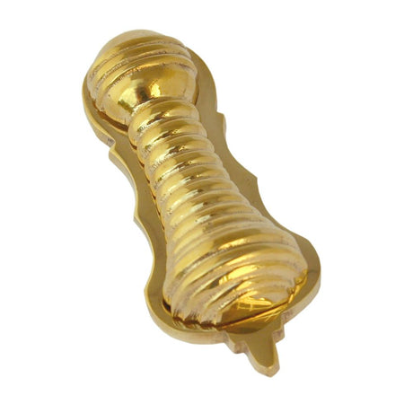 This is an image of From The Anvil - Polished Brass Beehive Escutcheon available to order from T.H Wiggans Architectural Ironmongery in Kendal, quick delivery and discounted prices.