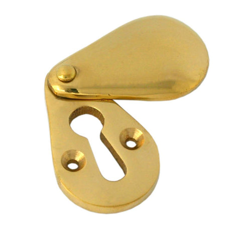 This is an image of From The Anvil - Polished Brass Plain Escutcheon available to order from T.H Wiggans Architectural Ironmongery in Kendal, quick delivery and discounted prices.