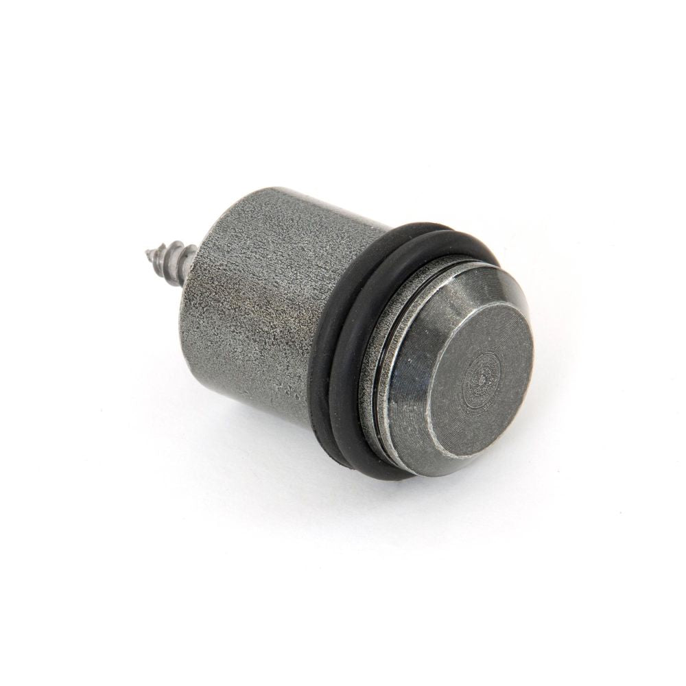 This is an image of From The Anvil - Pewter Floor Mounted Door Stop available to order from T.H Wiggans Architectural Ironmongery in Kendal, quick delivery and discounted prices.