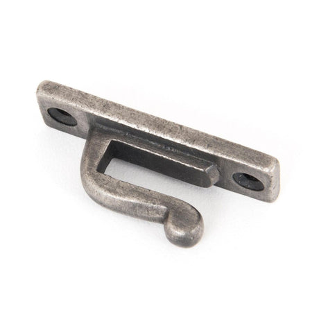 This is an image showing From The Anvil - Antique Pewter Hook Plate available from T.H Wiggans Architectural Ironmongery in Kendal, quick delivery and discounted prices