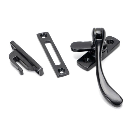 This is an image showing From The Anvil - Black Peardrop Fastener available from T.H Wiggans Architectural Ironmongery in Kendal, quick delivery and discounted prices