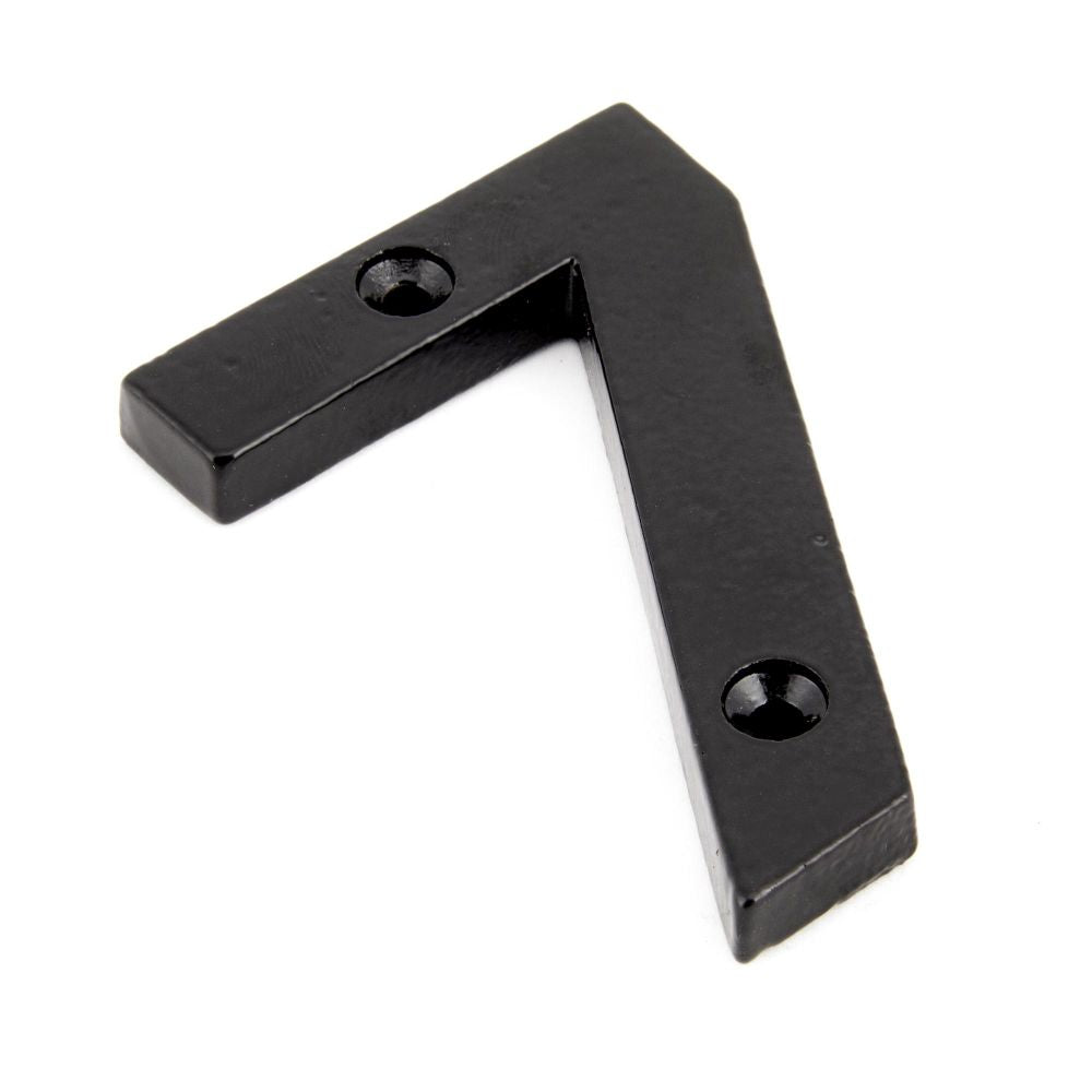 This is an image of From The Anvil - Black Numeral 7 available to order from T.H Wiggans Architectural Ironmongery in Kendal, quick delivery and discounted prices.