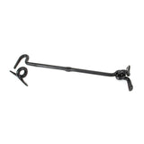 This is an image showing From The Anvil - Black 10" Forged Cabin Hook available from T.H Wiggans Architectural Ironmongery in Kendal, quick delivery and discounted prices