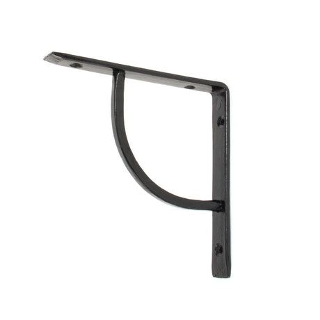 This is an image showing From The Anvil - Black 6'' x 6'' Plain Shelf Bracket available from T.H Wiggans Architectural Ironmongery in Kendal, quick delivery and discounted prices