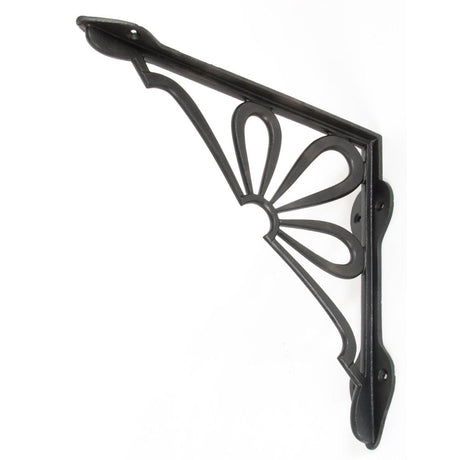 This is an image showing From The Anvil - Beeswax 9" x 9'' Flower Shelf Bracket available from T.H Wiggans Architectural Ironmongery in Kendal, quick delivery and discounted prices