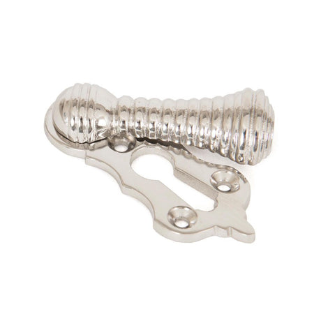 This is an image of From The Anvil - Polished Nickel Beehive Escutcheon available to order from T.H Wiggans Architectural Ironmongery in Kendal, quick delivery and discounted prices.