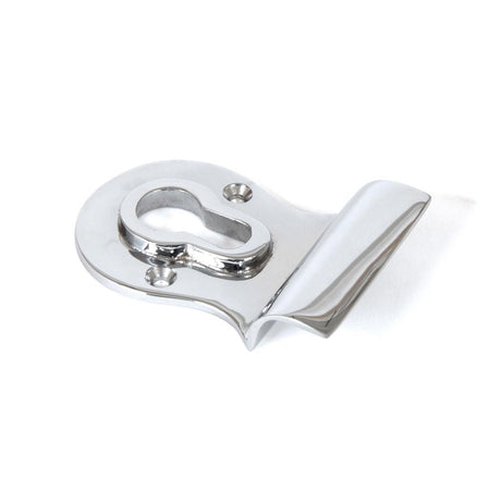 This is an image of From The Anvil - Polished Chrome Euro Door Pull available to order from T.H Wiggans Architectural Ironmongery in Kendal, quick delivery and discounted prices.