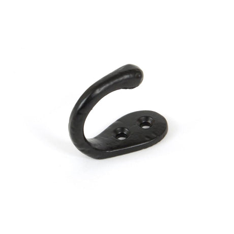 This is an image showing From The Anvil - Black Celtic Single Robe Hook available from T.H Wiggans Architectural Ironmongery in Kendal, quick delivery and discounted prices