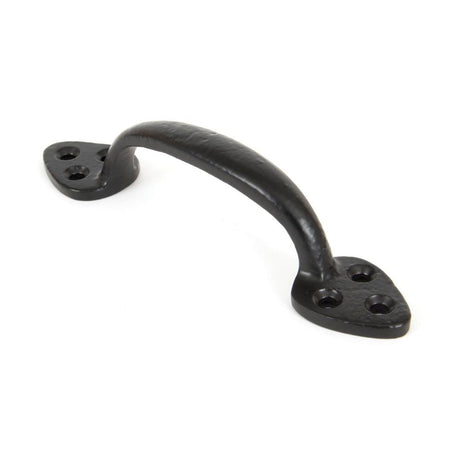 This is an image showing From The Anvil - Black 6" Sash Pull available from T.H Wiggans Architectural Ironmongery in Kendal, quick delivery and discounted prices