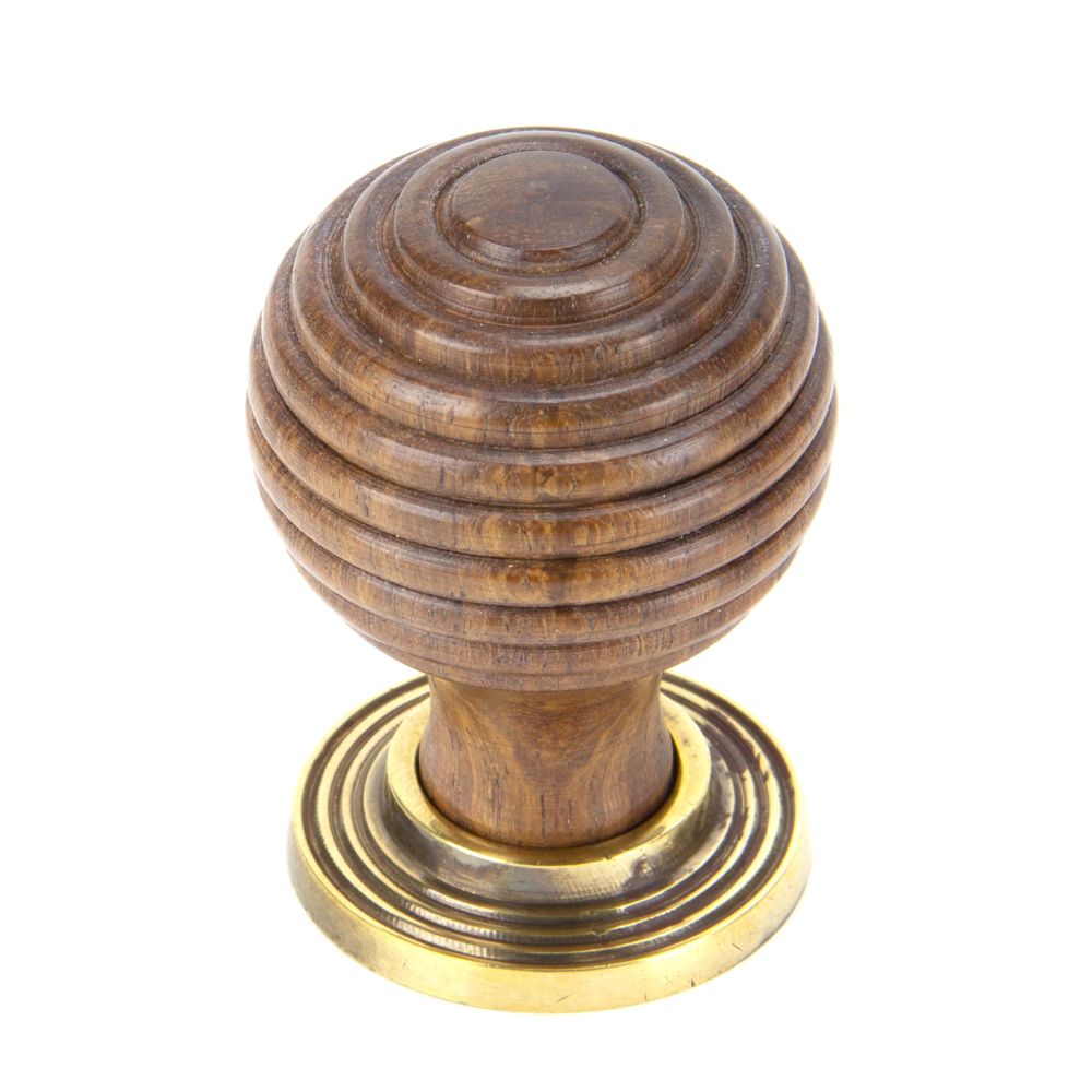 This is an image showing From The Anvil - Rosewood and AB Beehive Cabinet Knob 35mm available from T.H Wiggans Architectural Ironmongery in Kendal, quick delivery and discounted prices