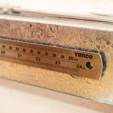 This is an image showing TIMCO Steel Ruler - 600mm - 1 Each Wallet available from T.H Wiggans Ironmongery in Kendal, quick delivery at discounted prices.