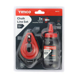 This is an image showing TIMCO Chalk Line Set - 30 x 115g - 1 Each Blister Pack available from T.H Wiggans Ironmongery in Kendal, quick delivery at discounted prices.