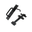 This is an image of Spira Brass - Iron Suffolk Latch Black available to order from T.H Wiggans Architectural Ironmongery in Kendal, quick delivery and discounted prices.