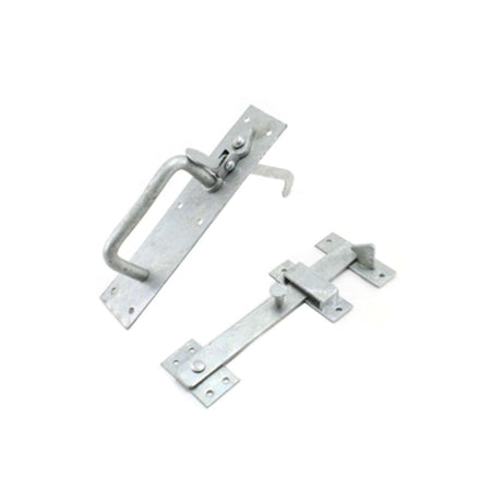 This is an image of Spira Brass - Iron Suffolk Latch Zinc available to order from T.H Wiggans Architectural Ironmongery in Kendal, quick delivery and discounted prices.