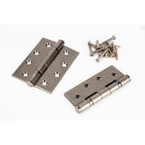 This is an image showing From The Anvil - Pewter 4" Ball Bearing Butt Hinge (Pair) ss available from T.H Wiggans Architectural Ironmongery, quick delivery and discounted prices