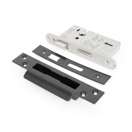 This is an image showing From The Anvil - Black 2?" 5 Lever Heavy Duty BS Sash Lock available from T.H Wiggans Architectural Ironmongery in Kendal, quick delivery and discounted prices