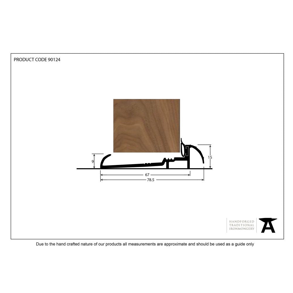 This is an image showing From The Anvil - Black 3000mm OUM/6 Threshold available from trade door handles, quick delivery and discounted prices