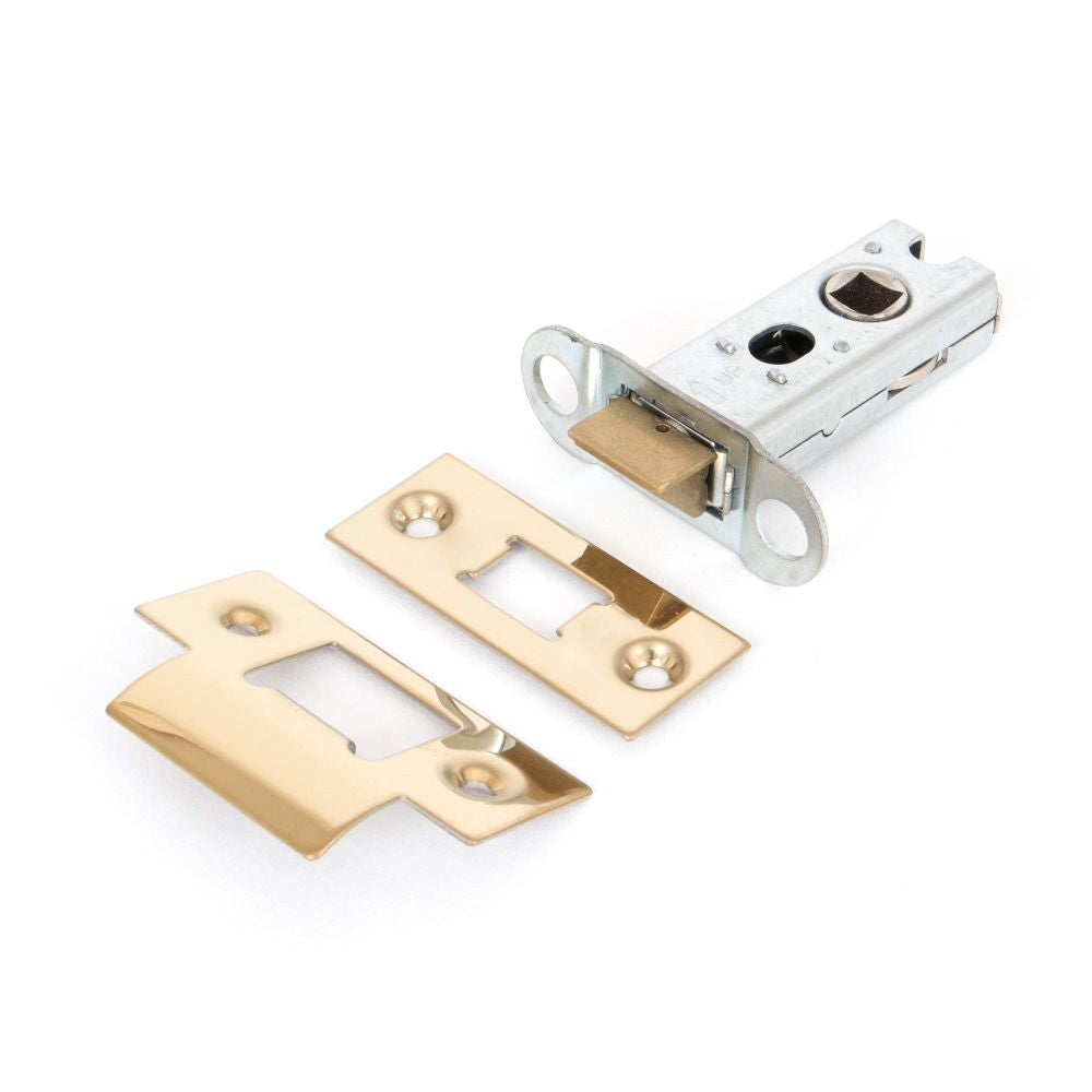 This is an image showing From The Anvil - PVD Brass 2?" Heavy Duty Latch available from T.H Wiggans Architectural Ironmongery in Kendal, quick delivery and discounted prices