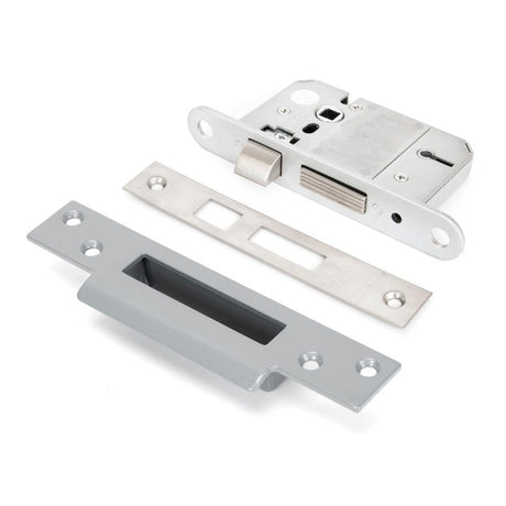 This is an image showing From The Anvil - SS 2?" 5 Lever BS Sashlock available from T.H Wiggans Architectural Ironmongery in Kendal, quick delivery and discounted prices