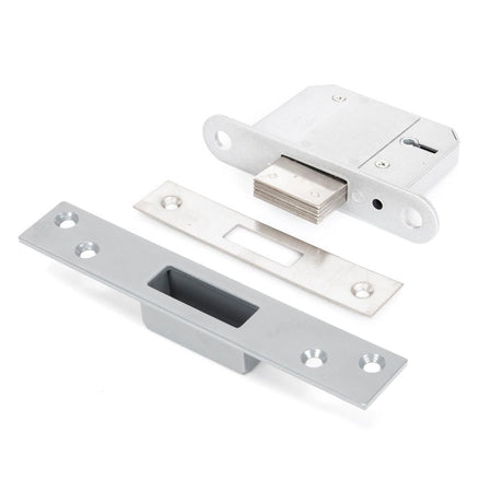 This is an image showing From The Anvil - SS 2.5" 5 Lever BS Deadlock available from T.H Wiggans Architectural Ironmongery in Kendal, quick delivery and discounted prices