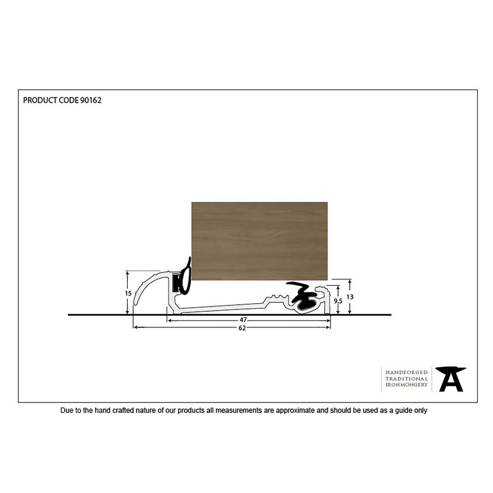 This is an image showing From The Anvil - Aluminium 2134mm Macclex 15/2 Threshold available from trade door handles, quick delivery and discounted prices