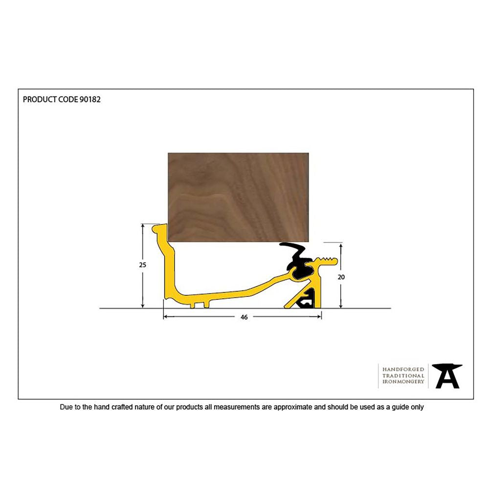 This is an image showing From The Anvil - Gold 914mm Macclex Lowline Sill available from trade door handles, quick delivery and discounted prices