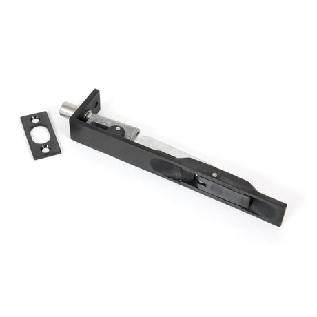 This is an image showing From The Anvil - Black PVD Stainless Steel 6" Flush Bolt available from T.H Wiggans Architectural Ironmongery in Kendal, quick delivery and discounted prices