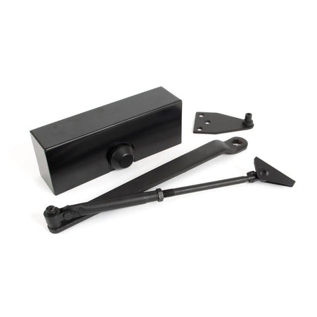 This is an image of From The Anvil - Black Size 3 Door Closer & Cover available to order from T.H Wiggans Architectural Ironmongery in Kendal, quick delivery and discounted prices.